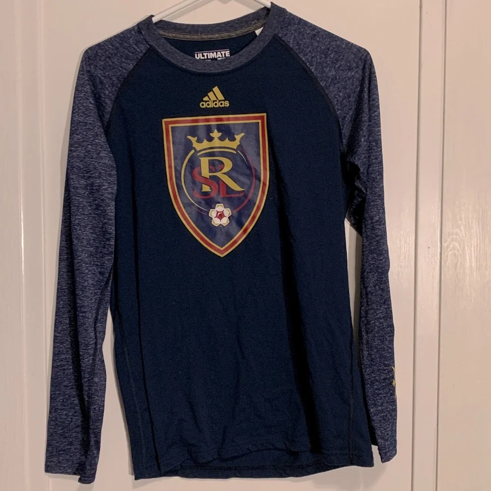 Adidas Mens MLS Real Salt Lake Soccer Climalite Ultimate T-Shirt size small